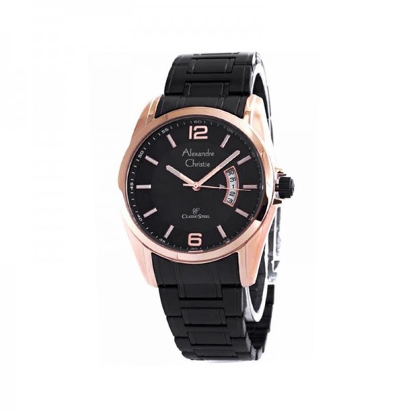 Alexandre Christie AC 8289 Rosegold Black Lady LDBBRBA